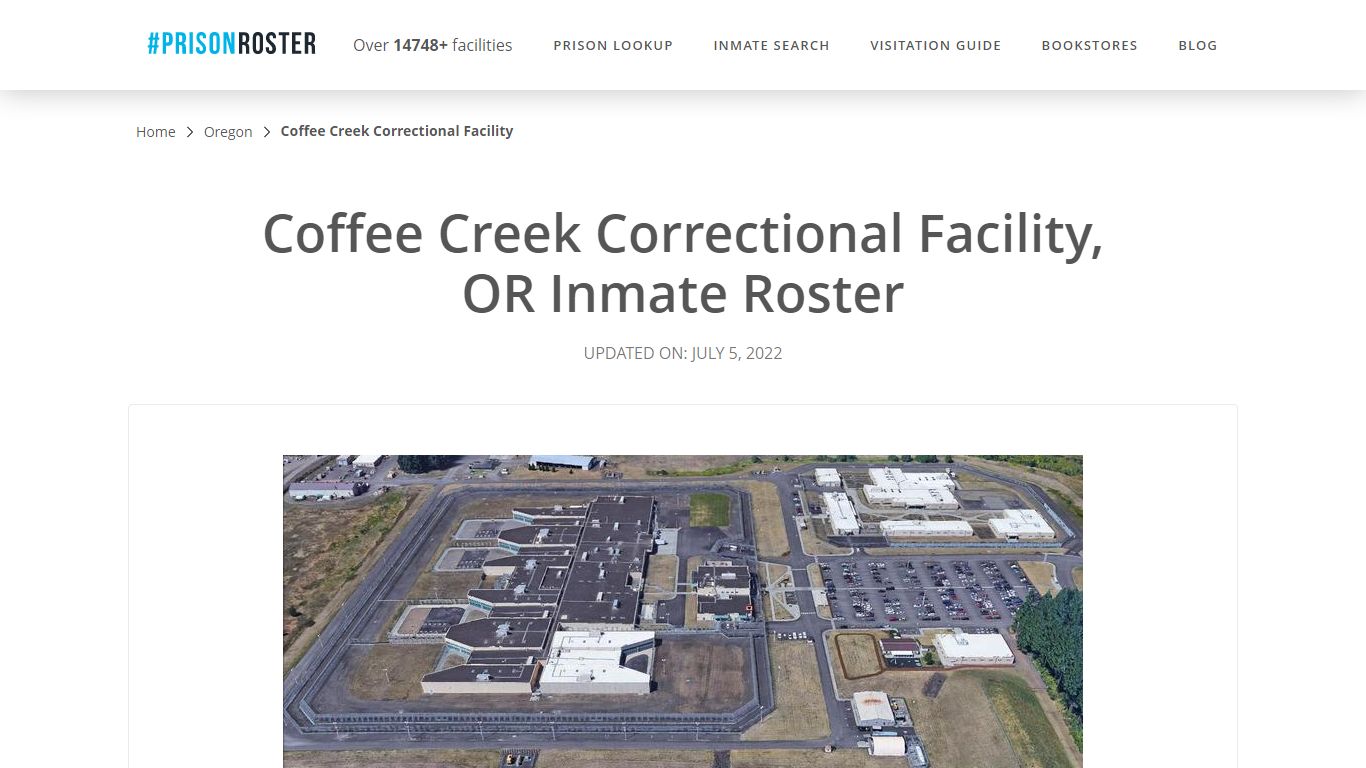 Coffee Creek Correctional Facility, OR Inmate Roster